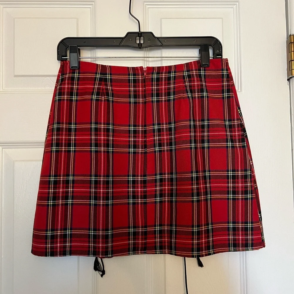Eye Candy Red Plaid Mini Skirt - Picture 7 of 7